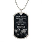 Be Here Forever Dog Tag