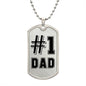 #1 DAD Dog Tag