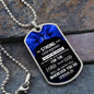 Be Strong and Courageous Dog Tag
