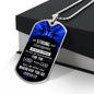 Be Strong and Courageous Dog Tag