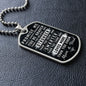 Promise Me You'll Always Remember Dog Tag
