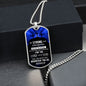 Be Strong and Courageous Dog Tag