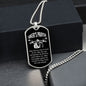Biker's Prayer Dog Tag