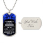 Be Strong and Courageous Dog Tag