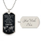 Be Here Forever Dog Tag