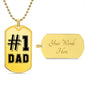 #1 DAD Dog Tag