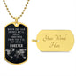 Be Here Forever Dog Tag