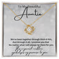 To My Beautiful Auntie Love Knot Necklace