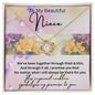 To My Beautiful Niece Love Knot Necklace