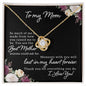 To My Mom Love Knot Necklace