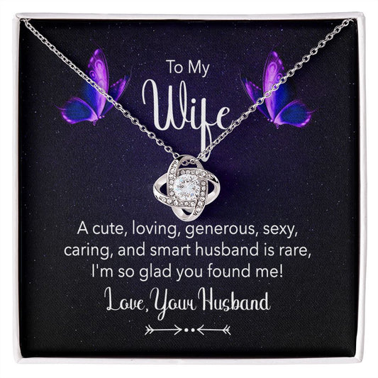 To My Wife Love Knot Necklace