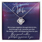To My Beautiful Wife Love Knot Necklace