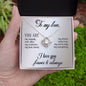 To My Love, Love Knot Necklace