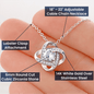 To My Sweet Daughter in Law Love Knot Necklace