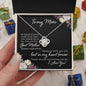 To My Mom Love Knot Necklace