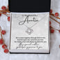 To My Beautiful Auntie Love Knot Necklace
