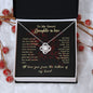 To My Sweet Daughter in Law Love Knot Necklace
