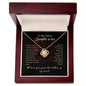 To My Sweet Daughter in Law Love Knot Necklace