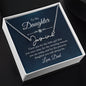 To My Daughter Signature Style Name Necklace