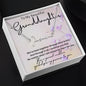 To My Beautiful Granddaughter Signature Style Name Necklace