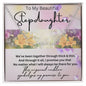 To My Beautiful Stepdaughter Signature Style Name Necklace