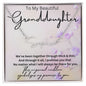 To My Beautiful Granddaughter Signature Style Name Necklace