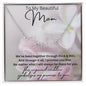 To My Beautiful Mom Signature Style Name Necklace