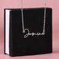 To My Beautiful Stepdaughter Signature Style Name Necklace