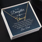 To My Daughter Signature Style Name Necklace