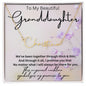 To My Beautiful Granddaughter Signature Style Name Necklace