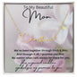 To My Beautiful Mom Signature Style Name Necklace