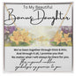 To My Beautiful Bonus Daughter Signature Style Name Necklace
