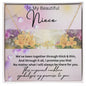 To My Beautiful Niece Signature Style Name Necklace