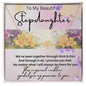 To My Beautiful Stepdaughter Signature Style Name Necklace