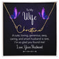 To My Wife Signature Style Name Necklace