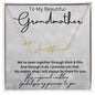 To My Beautiful Grandmother Signature Style Name Necklace