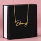 To My Beautiful Mom Signature Style Name Necklace