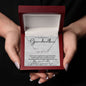 To My Beautiful Grandmother Signature Style Name Necklace