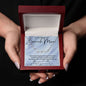To My Beautiful Bonus Mom Signature Style Name Necklace