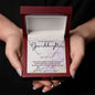 To My Beautiful Granddaughter Signature Style Name Necklace