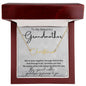 To My Beautiful Grandmother Signature Style Name Necklace
