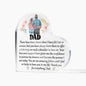 DAD's Love is the Best Heart Shaped Acrylic Plaque