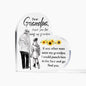 Dear Grandpa Heart Shaped Acrylic Plaque