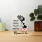 Miracles Mama Heart Shaped Acrylic Plaque
