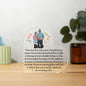 DAD's Love is the Best Heart Shaped Acrylic Plaque