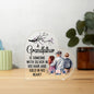 Grandfather Heart Shaped Acrylic Plaque