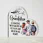 Grandfather Heart Shaped Acrylic Plaque