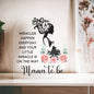 Miracles Mama Heart Shaped Acrylic Plaque
