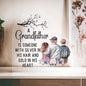 Grandfather Heart Shaped Acrylic Plaque