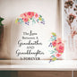 Grandmother and Granddaughter Heart Shaped Acrylic Plaque